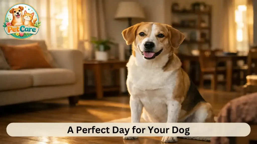 Daily routine for pet dog at home