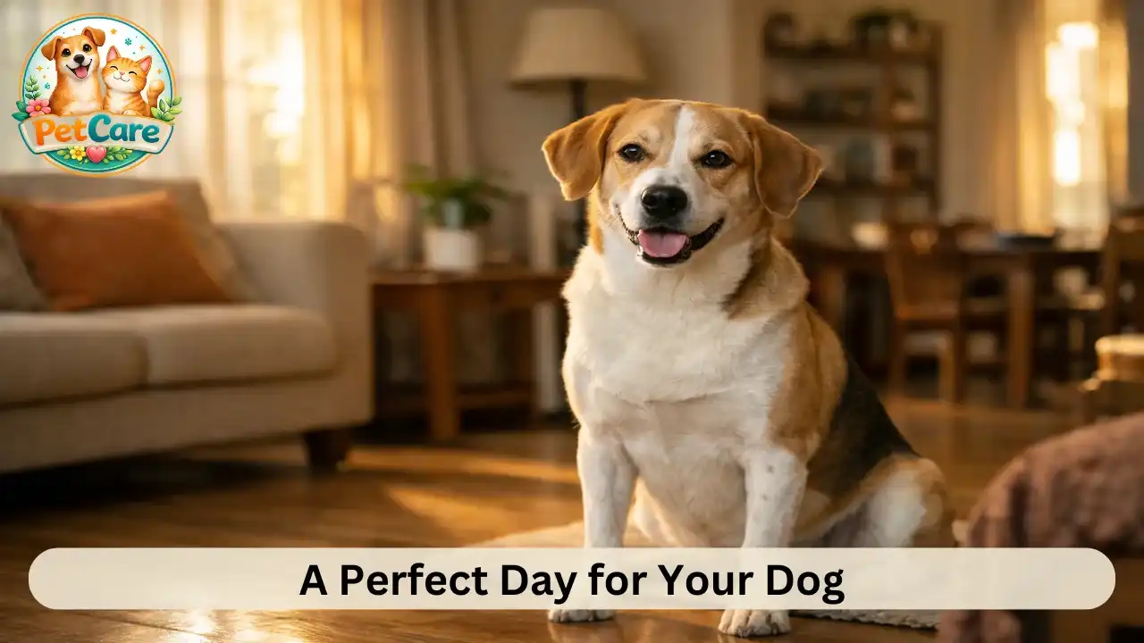 Daily routine for pet dog at home