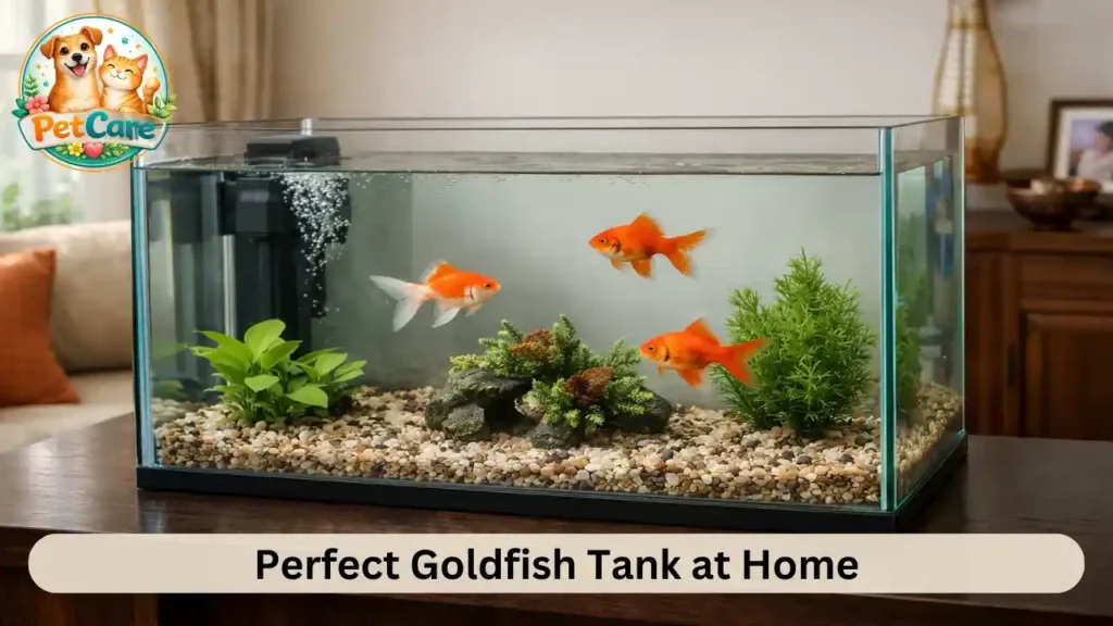 Goldfish tank setup step by step for home