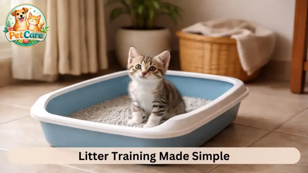 How to train a kitten to use a litter box fast