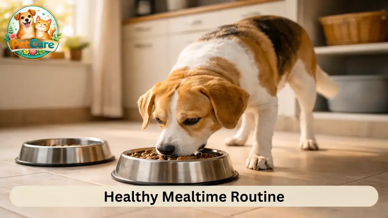 Daily routine for pet dog at home